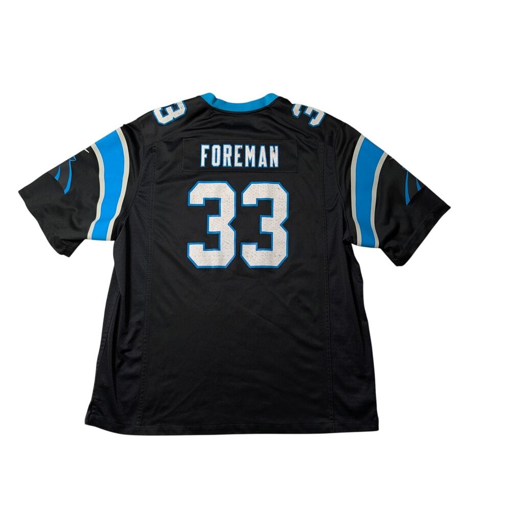 Nike D'Onta Foreman Carolina Panthers Jersey Mens 3XL Black Home NFL Football 33 - Picture 2 of 13